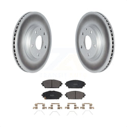 Front Coated Disc Brake Rotors And Semi-Metallic Pads Kit For Mazda 3 KGF-102622