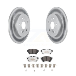 Rear Coated Disc Brake Rotors And Semi-Metallic Pads Kit For Toyota Corolla With Electric Parking KGF-102655