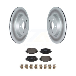 Rear Coated Disc Brake Rotors And Semi-Metallic Pads Kit For INFINITI QX50 QX55 KGF-102683
