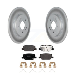 Rear Coated Disc Brake Rotors And Semi-Metallic Pads Kit For Hyundai Santa Fe Kia Telluride Palisade KGF-102712