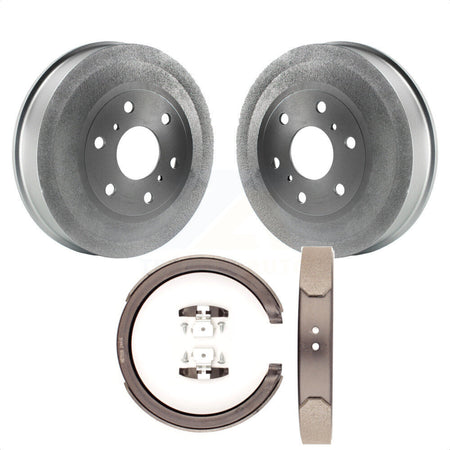 Rear Coated Brake Drum Parking Shoes Kit For 2009-2013 Chevrolet Silverado 1500 GMC Sierra KGN-100013 by Transit Auto