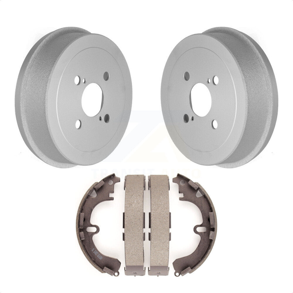 Rear Coated Brake Drum Shoes Kit For Toyota Corolla Prizm Chevrolet Geo KGN-100022 by Transit Auto