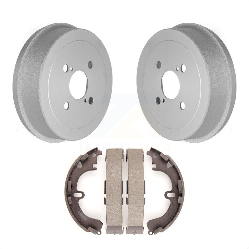 Rear Coated Brake Drum Shoes Kit For Toyota Corolla Prizm Chevrolet Geo KGN-100022 by Transit Auto