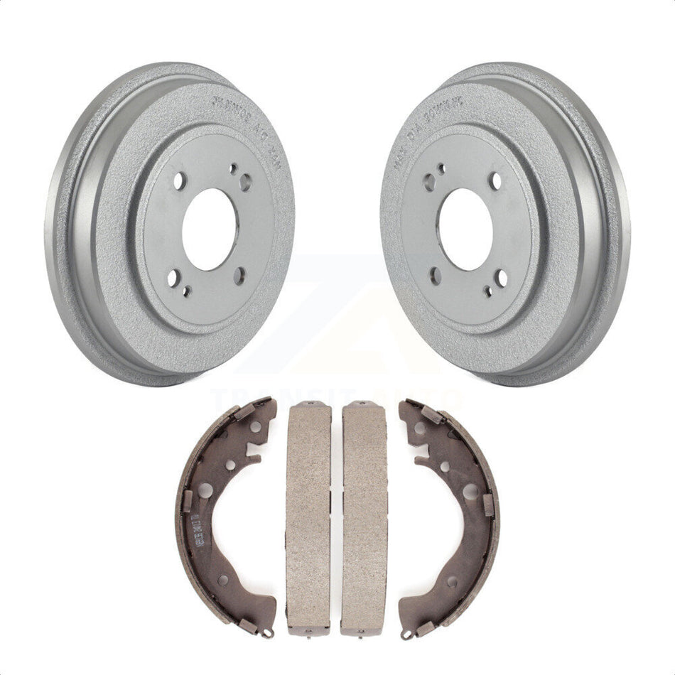 Rear Coated Brake Drum Shoes Kit For Honda Fit Insight KGN-100030 by Transit Auto