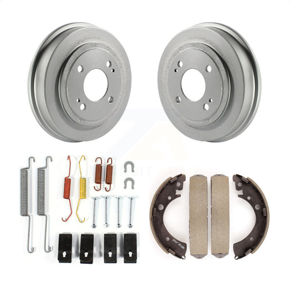 Rear Coated Brake Drum Shoes Spring Kit For Honda Civic Fit KGN-100056 by Transit Auto