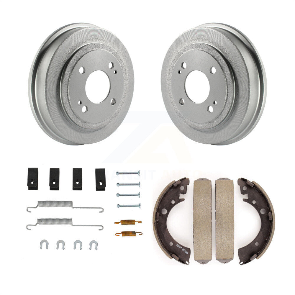 Rear Coated Brake Drum Shoes Spring Kit For Honda Civic Acura EL KGN-100057 by Transit Auto