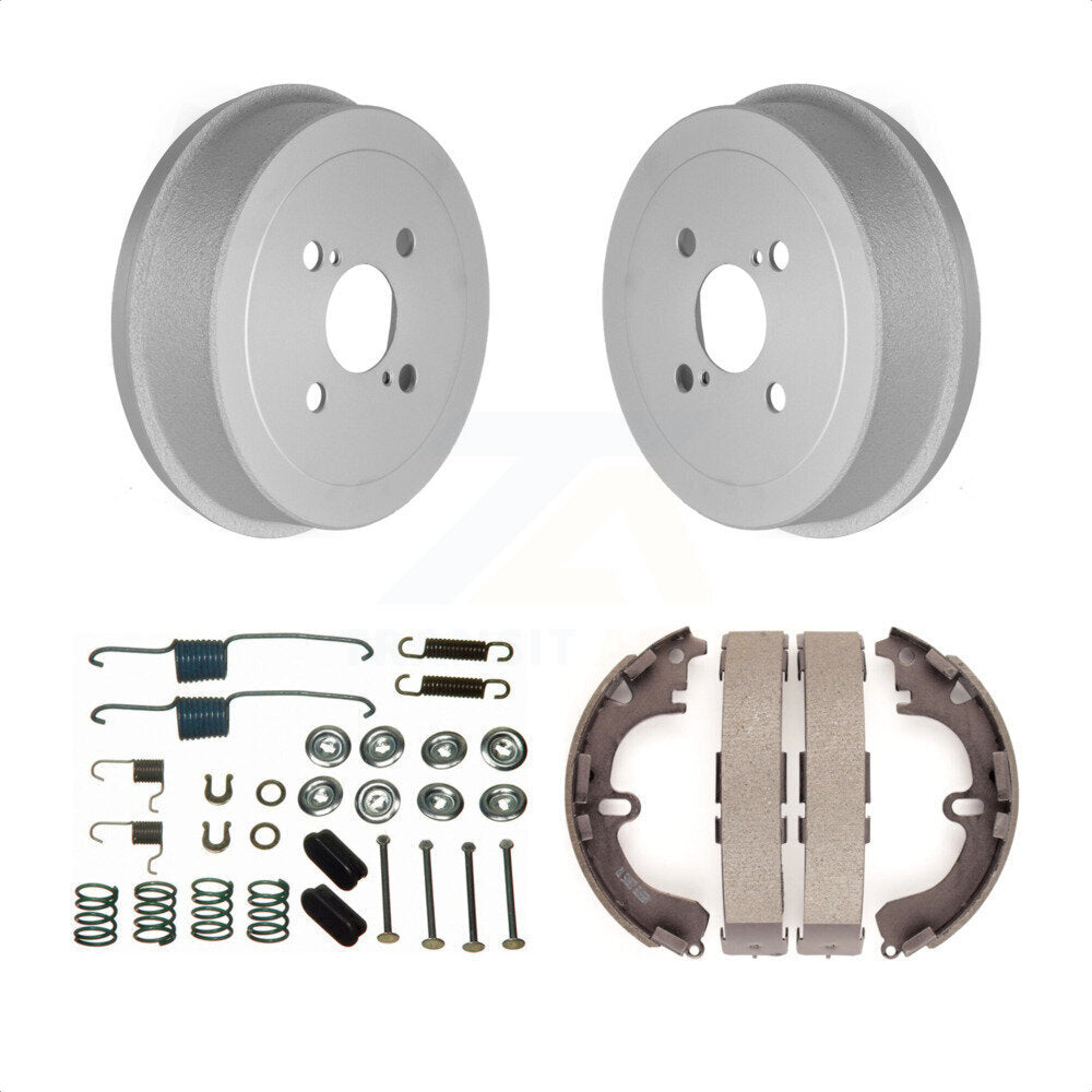 Rear Coated Brake Drum Shoes Spring Kit For Toyota Corolla Prizm Chevrolet Geo KGN-100060 by Transit Auto