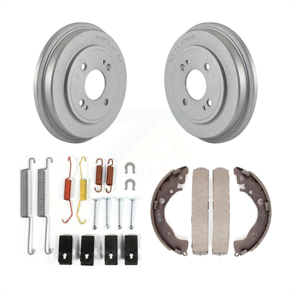 Rear Coated Brake Drum Shoes Spring Kit For Honda Fit KGN-100065 by Transit Auto