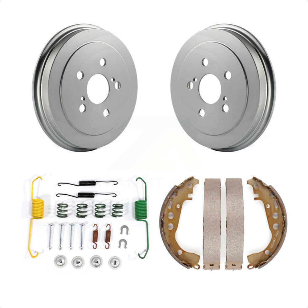 Rear Coated Brake Drum Shoes Spring Kit For 2000-2005 Toyota Celica KGN-100068 by Transit Auto