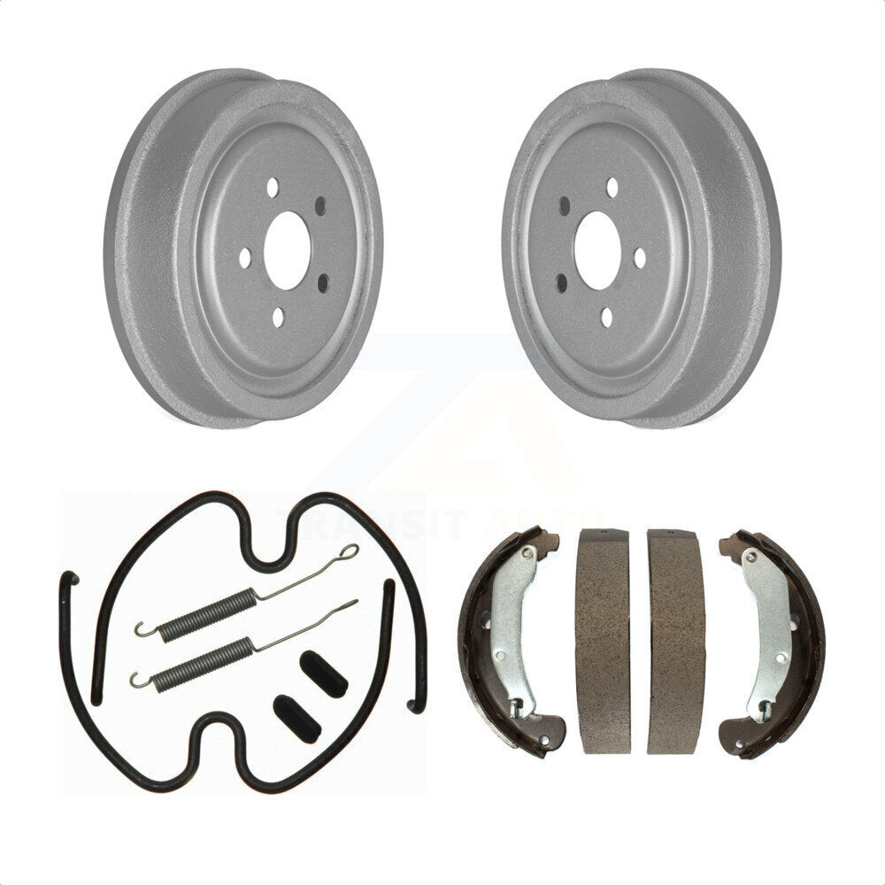 Rear Coated Brake Drum Shoes Spring Kit For 2003-2005 Chevrolet Cavalier Pontiac Sunfire KGN-100071 by Transit Auto