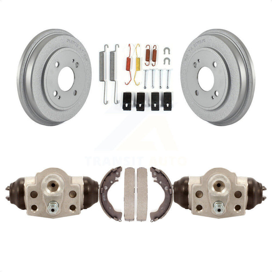 Rear Coated Brake Drum Shoes Spring And Cylinders Kit For Honda Fit KGN-100104 by Transit Auto