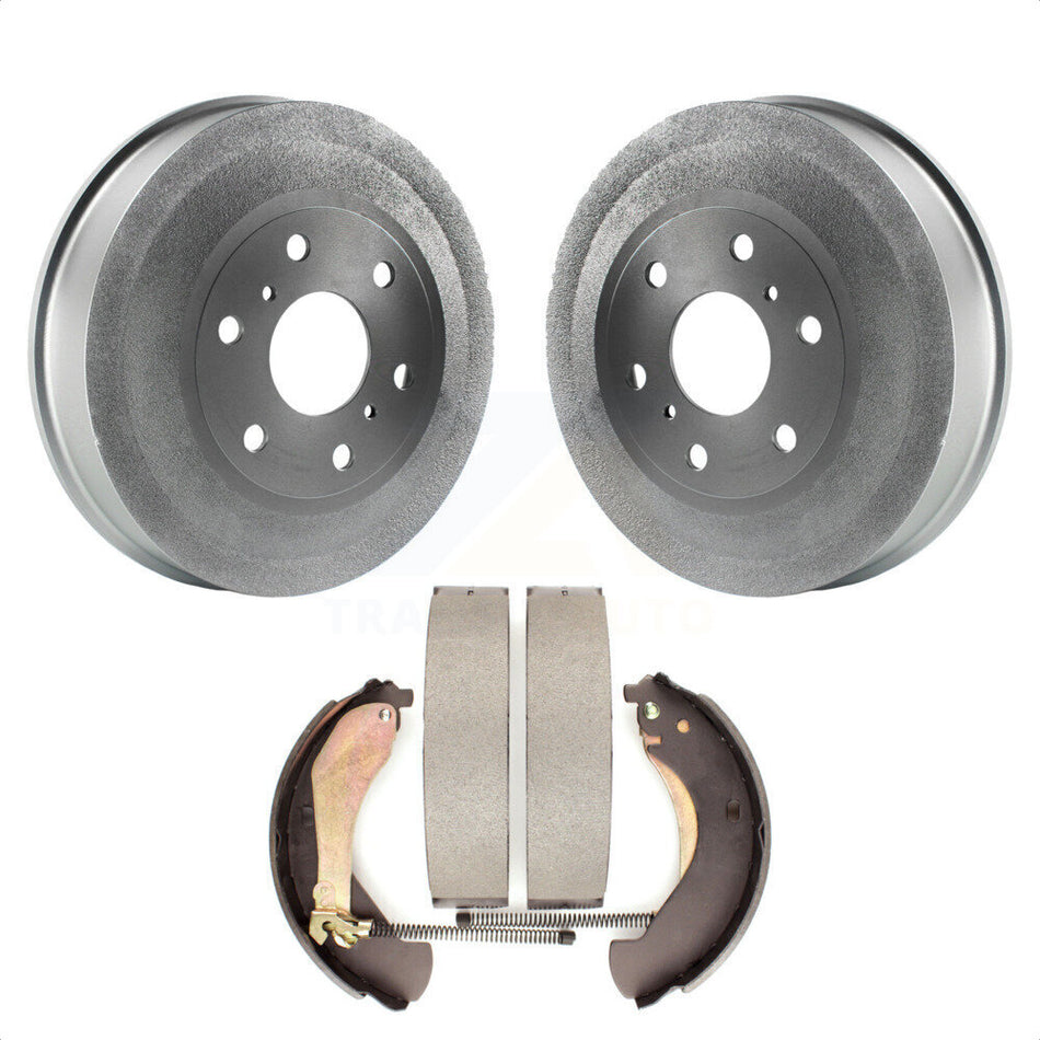 Rear Coated Brake Drum Shoes Kit For 2009-2009 Chevrolet Silverado 1500 GMC Sierra Except Vehicles Using Hold Down Pins KGN-100149 by Transit Auto