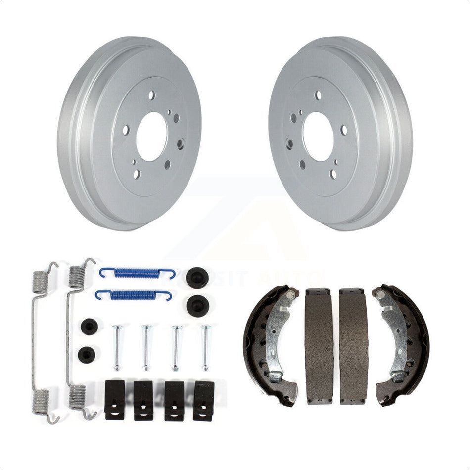 Rear Coated Brake Drum Shoes Spring Kit For 2013-2019 Nissan Sentra KGN-100179 by Transit Auto