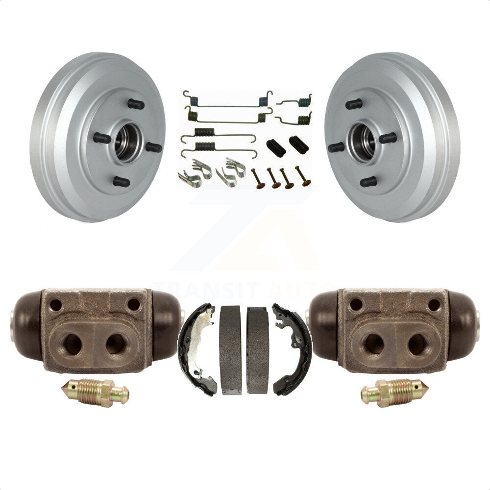 Rear Coated Brake Drum Shoes Spring And Cylinders Kit For Ford Focus KGN-100182 by Transit Auto