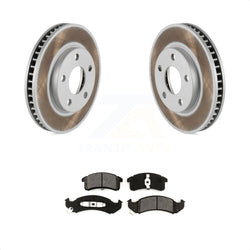 Front Coat Brake Rotor Semi-Metallic Pad Kit For Buick LeSabre Pontiac Chevrolet Camaro Oldsmobile Cadillac 88 DeVille Bonneville Firebird Park Avenue Eldorado Seville 98 APV KGS-100006