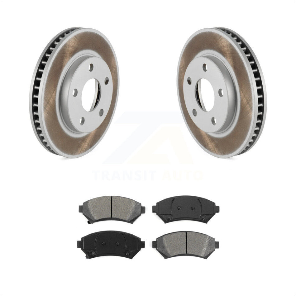 Front Coat Disc Brake Rotor Semi-Metallic Pad Kit For Buick LeSabre Century Pontiac Grand Prix Chevrolet Venture Regal Oldsmobile Montana Bonneville Intrigue Silhouette Trans KGS-100007 by Transit Auto