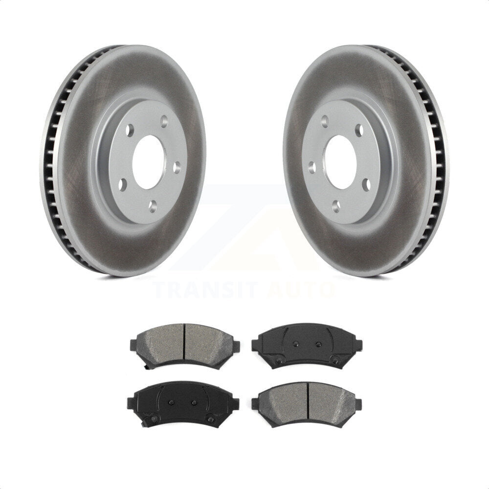 Front Coat Brake Rotor Semi-Metallic Pad Kit For Chevrolet Buick Impala LeSabre Cadillac DeVille Monte Carlo Park Avenue Pontiac Bonneville Oldsmobile Eldorado Aurora Riviera KGS-100008 by Transit Auto