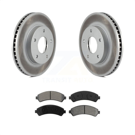 Front Coated Disc Brake Rotors And Semi-Metallic Pads Kit For Chevrolet S10 Blazer GMC Sonoma Jimmy Oldsmobile Bravada Isuzu Hombre KGS-100010 by Transit Auto