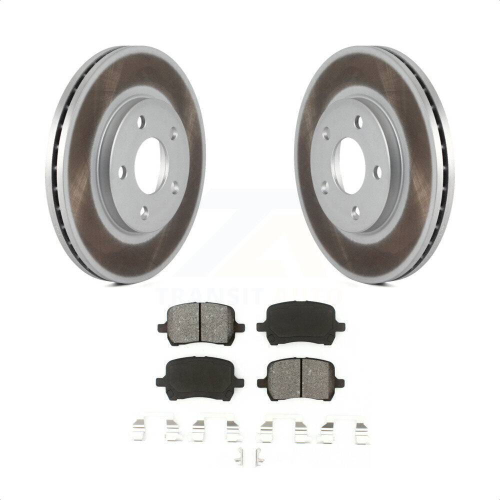 Front Coated Disc Brake Rotors And Semi-Metallic Pads Kit For Chevrolet Malibu Pontiac G6 KGS-100033 by Transit Auto