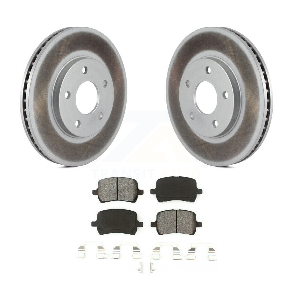 Front Coated Disc Brake Rotors And Semi-Metallic Pads Kit For Chevrolet HHR KGS-100042 by Transit Auto