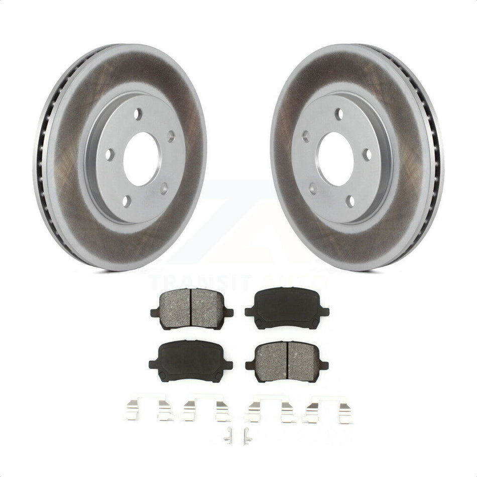 Front Coated Disc Brake Rotors And Semi-Metallic Pads Kit For Chevrolet HHR KGS-100042 by Transit Auto