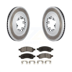 Front Coated Disc Brake Rotors And Semi-Metallic Pads Kit For Chevrolet Colorado GMC Canyon KGS-100051