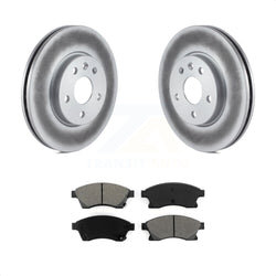 Front Coated Disc Brake Rotors And Semi-Metallic Pads Kit For Chevrolet Cruze Sonic Limited KGS-100056