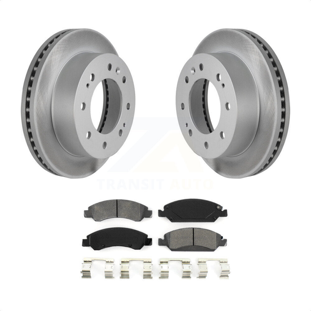 Front Coated Disc Brake Rotors And Semi-Metallic Pads Kit For Chevrolet Silverado 1500 Suburban KGS-100058 by Transit Auto