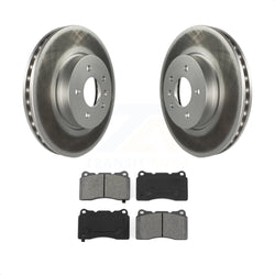 Front Coated Disc Brake Rotors And Semi-Metallic Pads Kit For Cadillac ATS KGS-100063