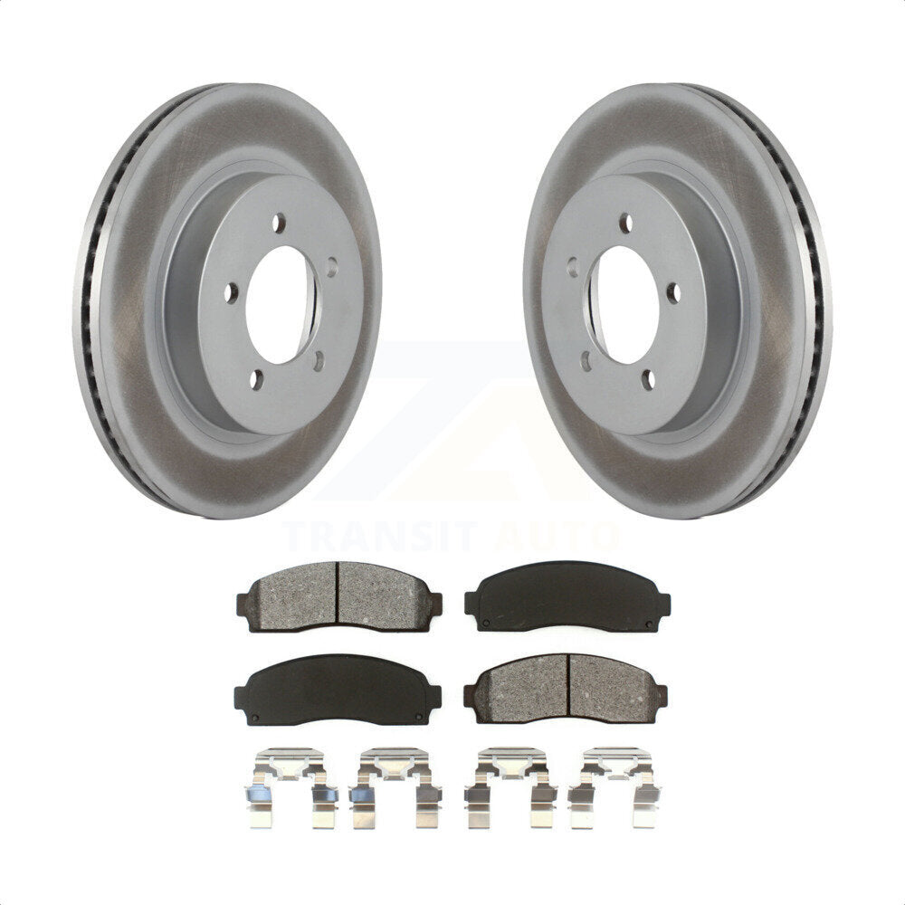 Front Coated Disc Brake Rotors And Semi-Metallic Pads Kit For Ford Explorer Mercury Mountaineer KGS-100081 by Transit Auto