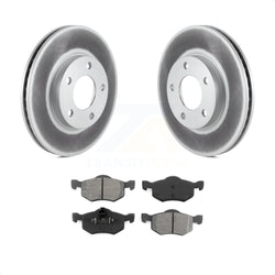 Front Coated Disc Brake Rotors And Semi-Metallic Pads Kit For Ford Escape Mazda Tribute Mercury Mariner KGS-100082