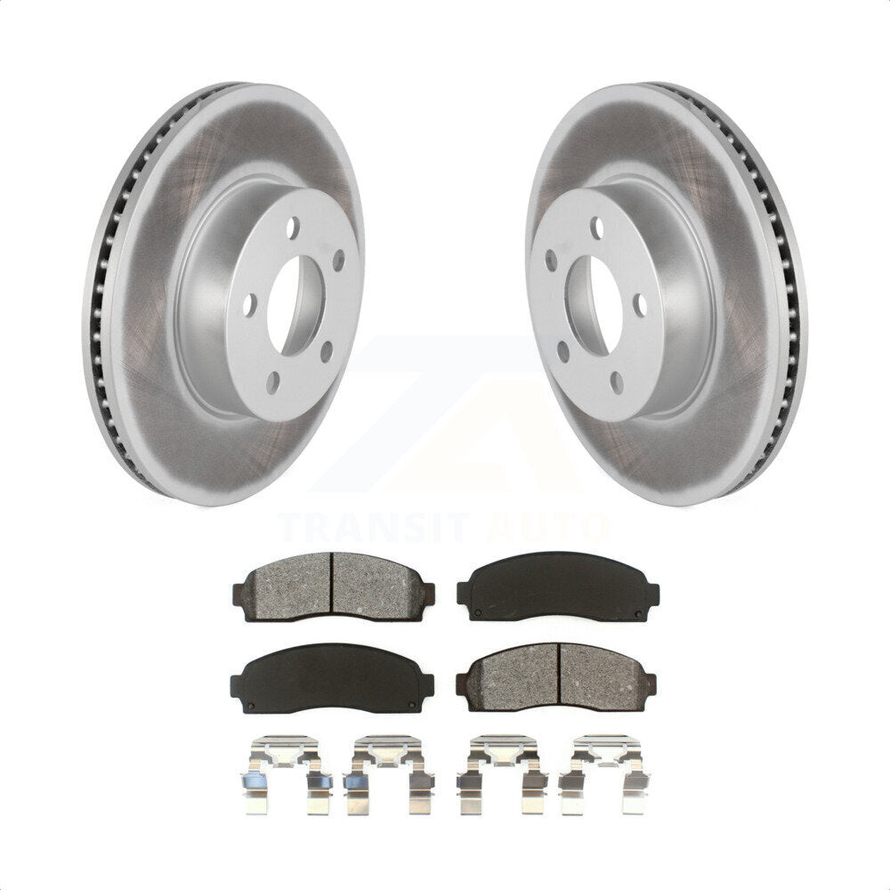 Front Coated Disc Brake Rotors And Semi-Metallic Pads Kit For Ford Ranger Explorer Sport Trac Mazda B4000 KGS-100083 by Transit Auto