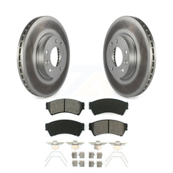 Front Coated Disc Brake Rotors And Semi-Metallic Pads Kit For Ford Fusion Mazda 6 Lincoln MKZ Mercury Milan Zephyr KGS-100101