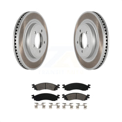 Front Coated Disc Brake Rotors And Semi-Metallic Pads Kit For Ford Explorer Sport Trac Mercury Mountaineer KGS-100102