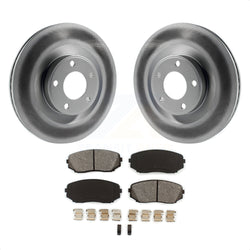Front Coated Disc Brake Rotors And Semi-Metallic Pads Kit For Ford Edge Lincoln MKX KGS-100106