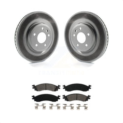 Front Coated Disc Brake Rotors And Semi-Metallic Pads Kit For 2010-2012 Ford Taurus SHO KGS-100112