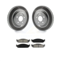 Front Coated Disc Brake Rotors And Semi-Metallic Pads Kit For 2009-2010 Lincoln MKS KGS-100113
