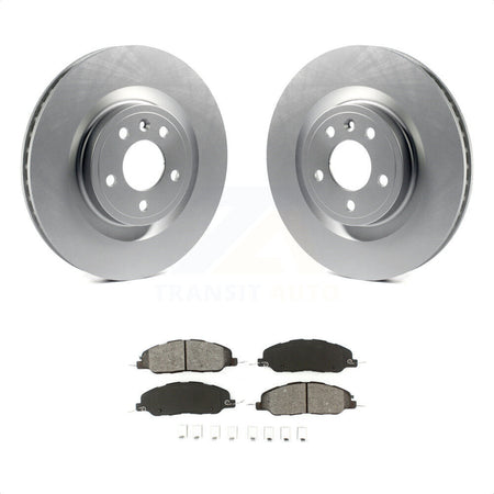 Front Coated Disc Brake Rotors And Semi-Metallic Pads Kit For Ford Mustang KGS-100118 by Transit Auto