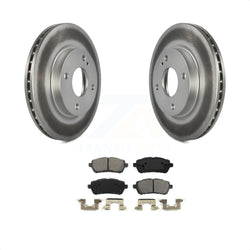 Front Coated Disc Brake Rotors And Semi-Metallic Pads Kit For Ford Fiesta KGS-100119