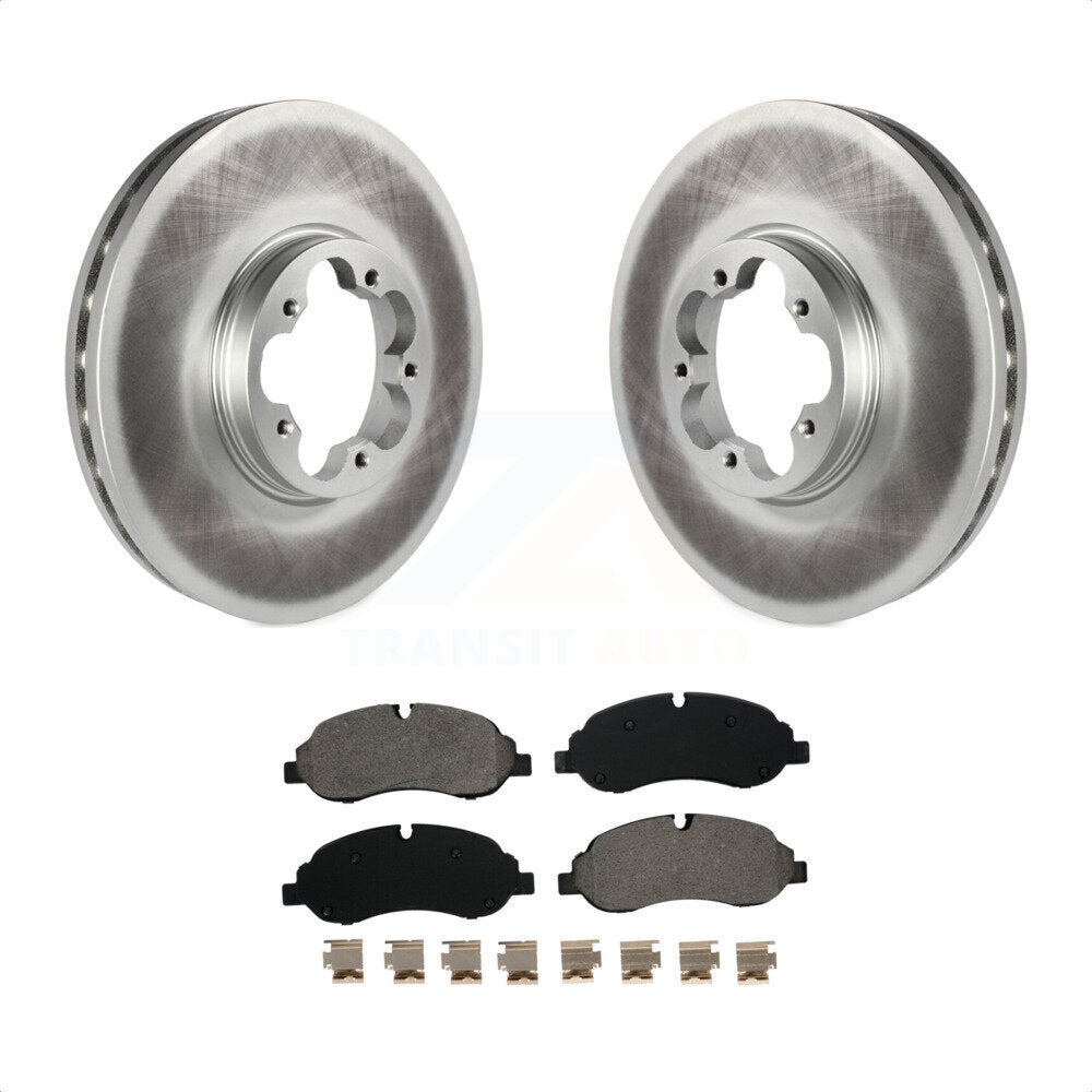 Front Coated Disc Brake Rotors And Semi-Metallic Pads Kit For Ford Transit-250 Transit-350 Transit-150 KGS-100125 by Transit Auto