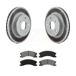 Front Coated Disc Brake Rotors And Semi-Metallic Pads Kit For Jeep Grand Cherokee KGS-100133