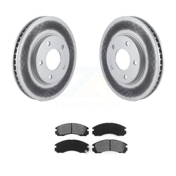 Front Coated Disc Brake Rotors And Semi-Metallic Pads Kit For 2000 Mitsubishi Eclipse 3.0L KGS-100135