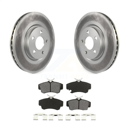 Front Coated Disc Brake Rotors And Semi-Metallic Pads Kit For Chrysler PT Cruiser KGS-100139 by Transit Auto