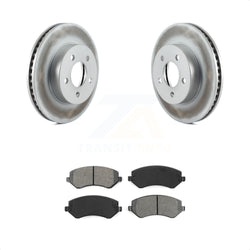 Front Coated Disc Brake Rotors And Semi-Metallic Pads Kit For 2002-2007 Jeep Liberty KGS-100140