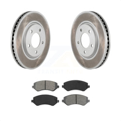 Front Coated Disc Brake Rotors And Semi-Metallic Pads Kit For Dodge Grand Caravan Chrysler Voyager KGS-100143