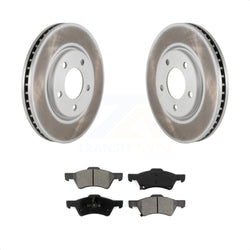 Front Coated Disc Brake Rotors And Semi-Metallic Pads Kit For Dodge Grand Caravan Chrysler Town & Country Voyager KGS-100144