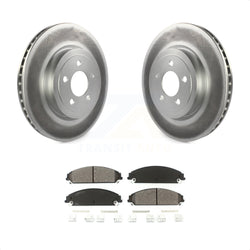 Front Coated Disc Brake Rotors And Semi-Metallic Pads Kit For Dodge Charger Chrysler 300 Challenger Magnum KGS-100152