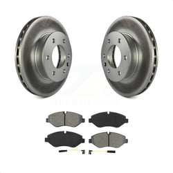Front Coated Disc Brake Rotors And Semi-Metallic Pads Kit For Sprinter 2500 Mercedes-Benz Freightliner Dodge KGS-100160
