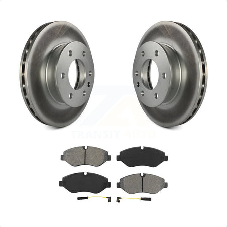 Front Coated Disc Brake Rotors And Semi-Metallic Pads Kit For Sprinter 2500 Mercedes-Benz Freightliner Dodge KGS-100160 by Transit Auto