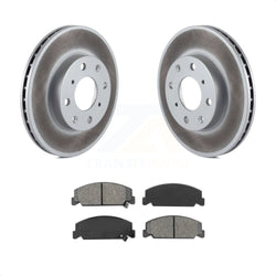 Front Coated Disc Brake Rotors And Semi-Metallic Pads Kit For Honda Civic del Sol CRX KGS-100180